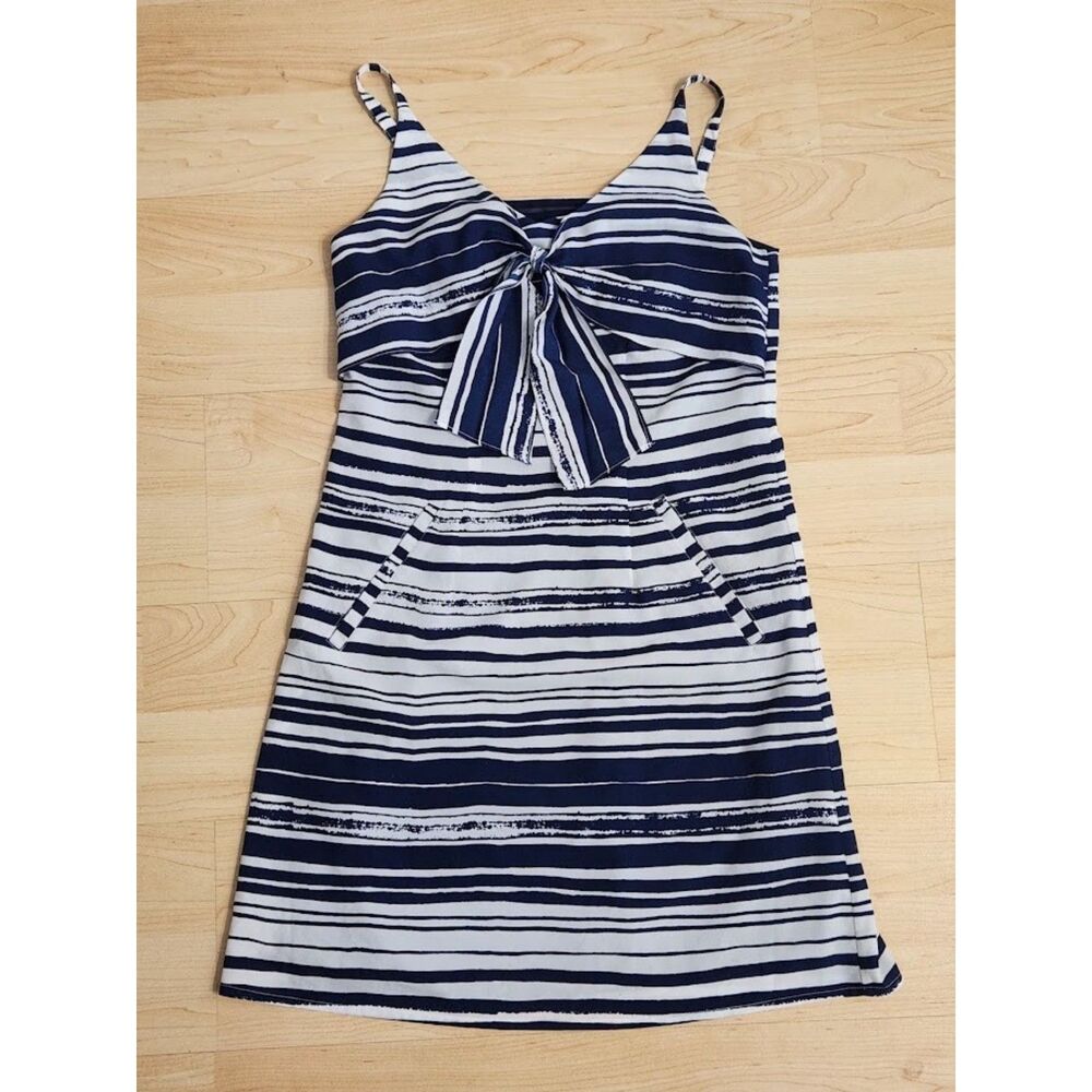 Cabi Nautical Stripe Knot Dress XS